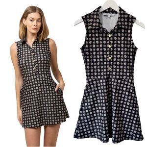 Smith & Quinn Hedy Mini Sleeveless Golf Tennis Dress XS Scarf Flora Preppy Posh